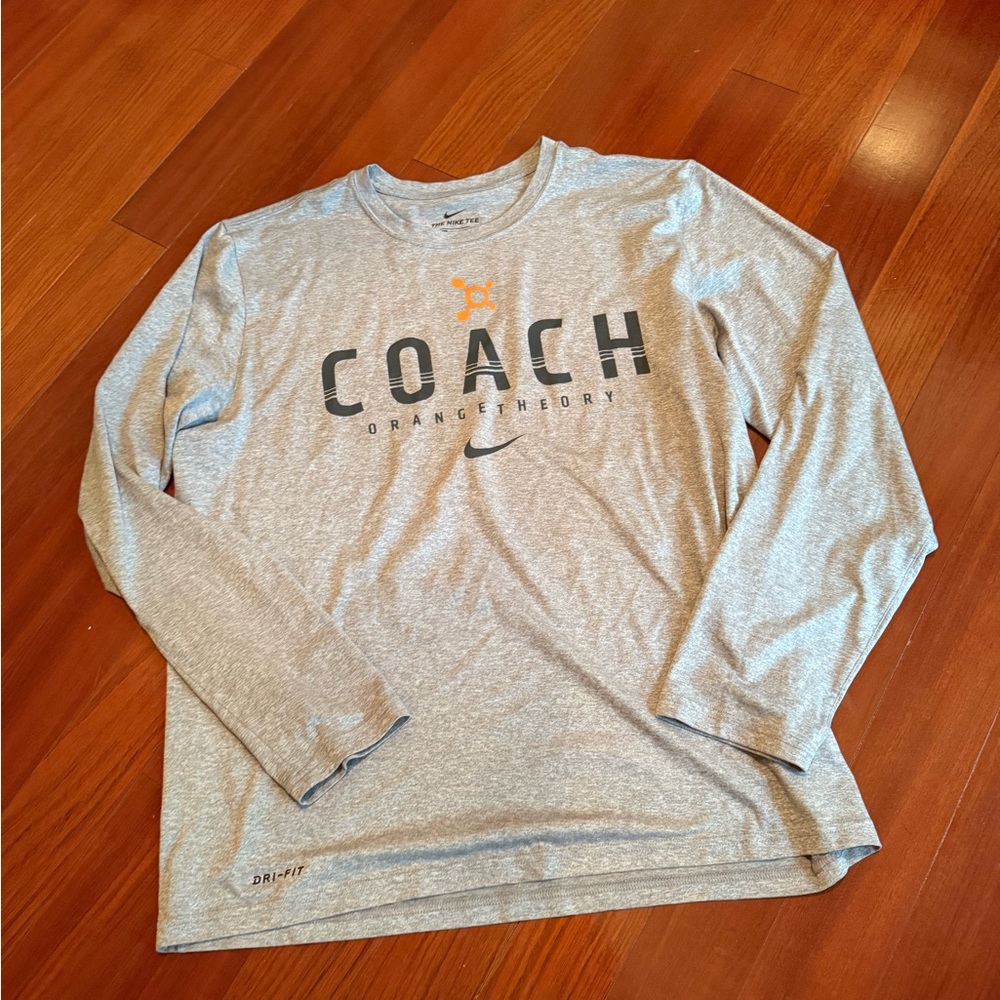 Coaches Orange Theory Dri-Fit Nike long sleeve shirt